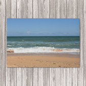 strandgolven storten neer op de kust deurmat