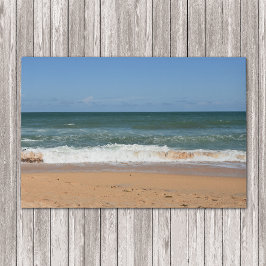 strandgolven storten neer op de kust deurmat