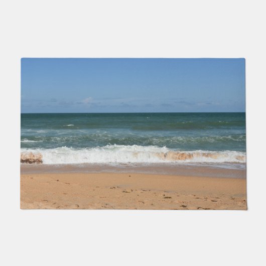 strandgolven storten neer op de kust deurmat (Voorkant)