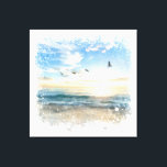 *~* Strandgolven Sunset Sunrise AR7 Canvas Afdruk<br><div class="desc">Nautical Beach Ocean Zee Zeegezicht Met Vogels GESTREKT CANVAS ART PRINT Energetisch Verbeterd mooi Elegant Beach Sky Ocean Waves Nautisch enigszins Abstract digitaal verbeterd Macro foto fotografie Schilderen, De digitale Beach Painting. in een kunstzinnige White abstract lijst stijl. (Zoek AR7 naar andere items die vergelijkbaar zijn met dit ontwerp.) Dit...</div>