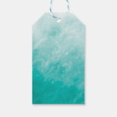 Strandgolven & zeesterren cadeaulabel (Achterkant)