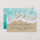 Strandgolven & Zeesterren RSVP (Voorkant / Achterkant)