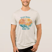  Strandgolven Zon Zomervakantie Tri-Blend Shirt (Voorkant)