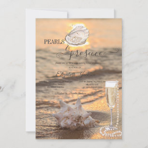Strandgolven Zonsondergang Schelpen Parels & Prose Kaart