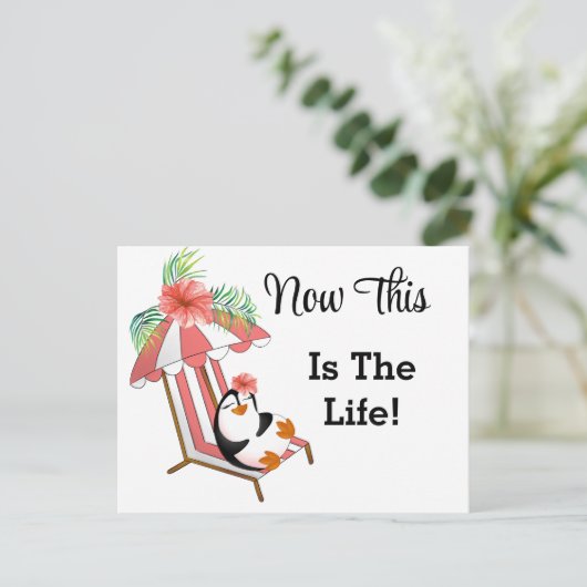 Strandgroet Briefkaart (Staand voorkant)