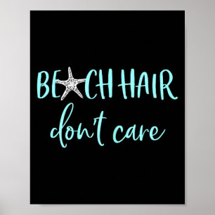 Strandhaar, Geen Zorgen - Schattige Grappige Zomer Poster