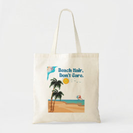 Strandhaar, maakt niet uit.canvas tas
