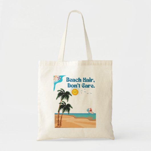 Strandhaar, maakt niet uit.canvas tas (Voorkant)