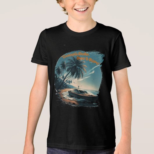 STRANDHAAR, MAAKT NIET UIT Tri-Blend SHIRT (Voorkant)