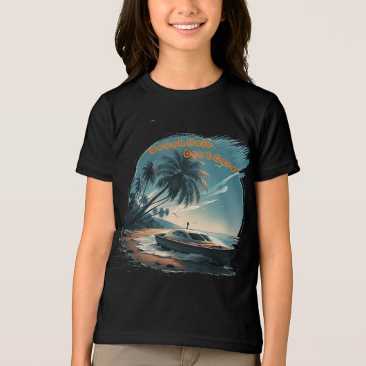 STRANDHAAR, MAAKT NIET UIT Tri-Blend SHIRT (Voorkant)