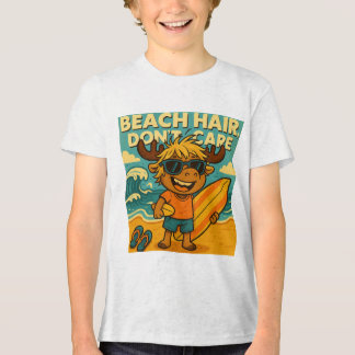 Strandhaar, niet zorgen-Gekke zomer Kinder T-shirt