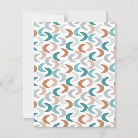 strandhalve mantel notitiekaartje (Voorkant)