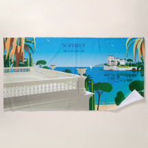 Strandhanddoek "Beach house"