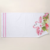 Strandhanddoek-Flamingo Strandlaken (Voorkant)