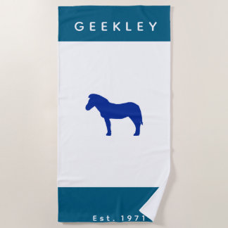 Strandhanddoek GEEKLEY marine logo Strandlaken