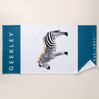 Strandhanddoek GEEKLEY marine Strandlaken