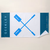 Strandhanddoek GEEKLEY "Oars" Strandlaken (Voorkant)