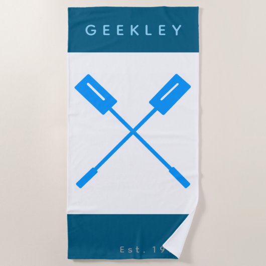 Strandhanddoek GEEKLEY "Oars" Strandlaken (Voorkant)