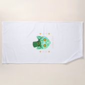 Strandhanddoek Koele Kat Strandlaken (Voorkant)