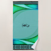 Strandhanddoek Lagon /Cagou Stijl Strandlaken (Voorkant)