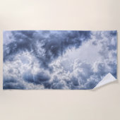 strandhanddoek met stormwolken strandlaken (Voorkant)