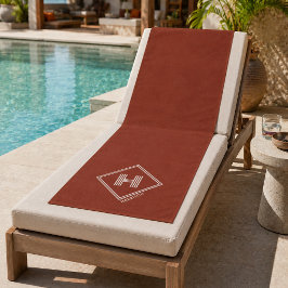 Strandhanddoek | Stijlvolle Geometrische Initiaal Strandlaken