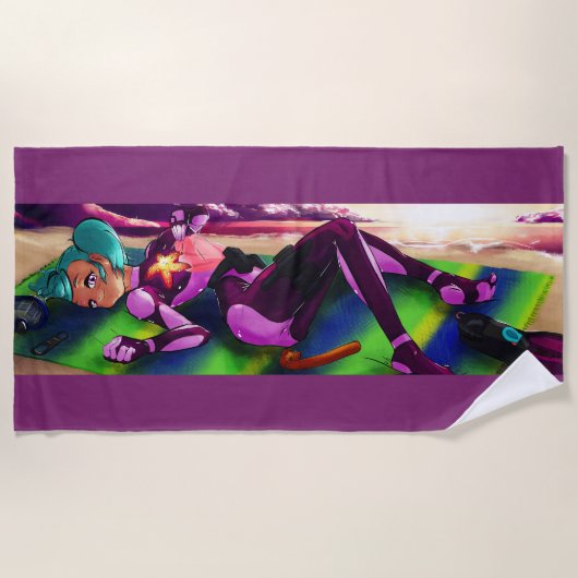 Strandhanddoek van Shelly Chel Strandlaken (Voorkant)
