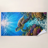 Strandhanddoek Zeeschildpadparadijs Strandlaken (Voorkant)