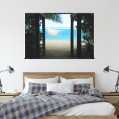 STRANDHANGMAT 32x48 Canvas Afdruk (Insitu (Slaapkamer))