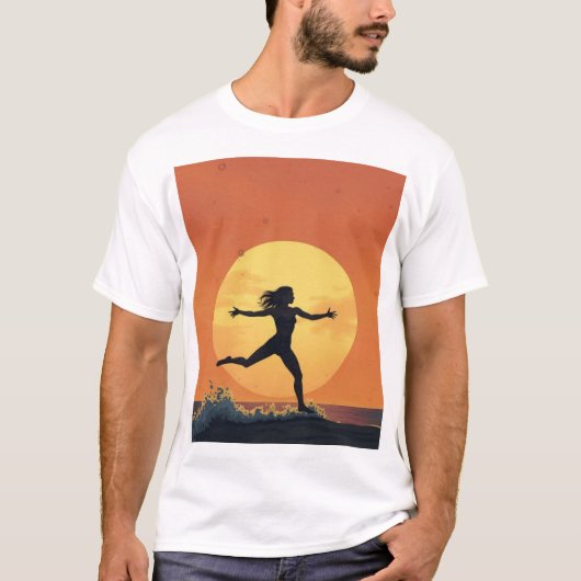 Strandharen geven niet om de zomerstijl t-shirt (Voorkant)