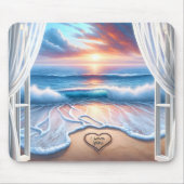 Strandhart in open raam muismat (Voorkant)