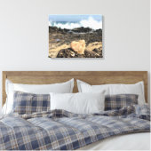 strandhartcanvas canvas afdruk (Insitu (Slaapkamer))