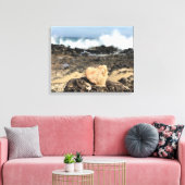 strandhartcanvas canvas afdruk (Insitu (Woonkamer))
