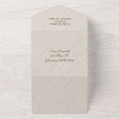 Strandharten in zand all in one uitnodiging (Buitenkant)