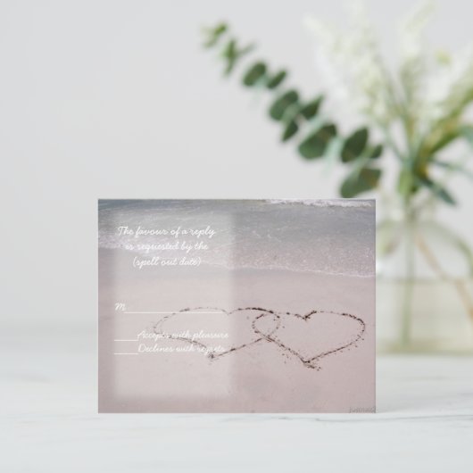 strandharten rsvp (Staand voorkant)