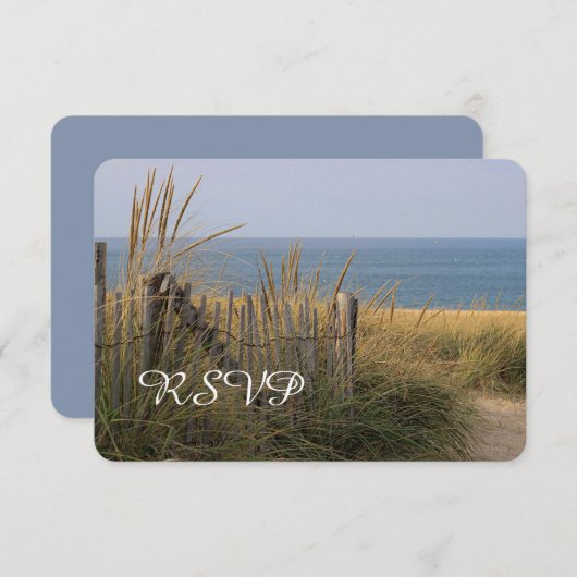 Strandhek en zandduin RSVP (Voorkant / Achterkant)