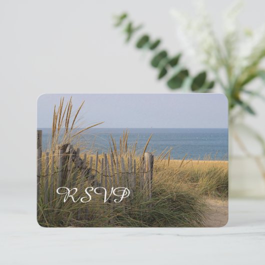 Strandhek en zandduin RSVP (Staand voorkant)