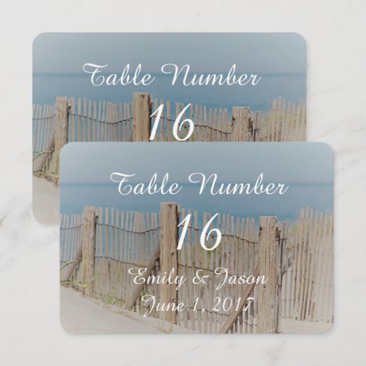 Strandhek in de zandduinen kaart (Voorkant / Achterkant)