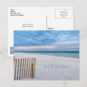 Strandhek ochtend Destin Florida Beterschap Briefkaart (Voorkant / Achterkant)