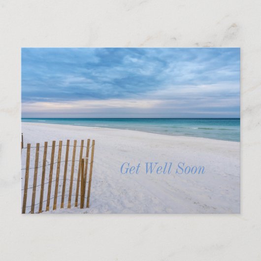 Strandhek ochtend Destin Florida Beterschap Briefkaart (Voorkant)