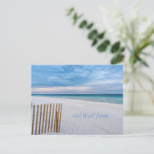 Strandhek ochtend Destin Florida Beterschap Briefkaart (Staand voorkant)