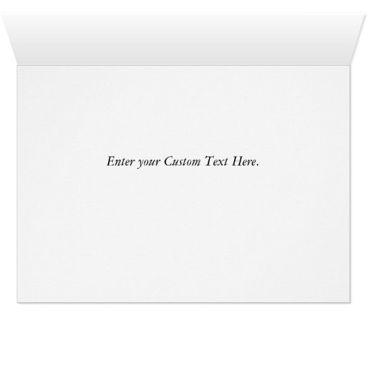 Strandhek ochtend Destin Florida wenskaart (Binenzijde Horizontaal (Onderkant))