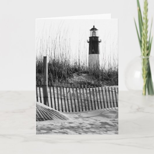 Strandhekken en vuurtoren kaart (Voorkant)