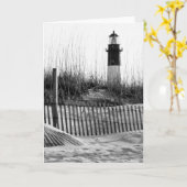 Strandhekken en vuurtoren kaart (Gele Bloem)
