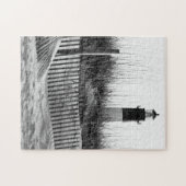 Strandhekken en Vuurtoren Legpuzzel (Horizontaal)
