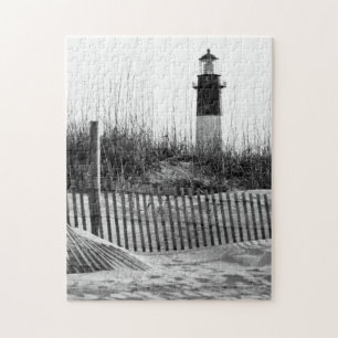 Strandhekken en Vuurtoren Legpuzzel