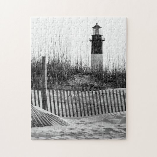 Strandhekken en Vuurtoren Legpuzzel (Verticaal)