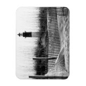 Strandhekken en vuurtoren magneet (Verticaal)