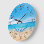 Strandherinneringen Ronde Wandklok (Hoek)