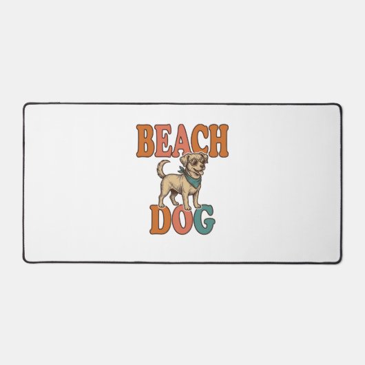 Strandhond Vintage Gravure Grafisch Ontwerp_1 Bureaumat (Voorkant)